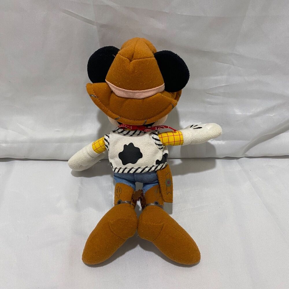 Disney Plush Doll Mickey Mouse Woody 10” Multicolor Toy Story Walt Disney Parks - Picture 3 of 5